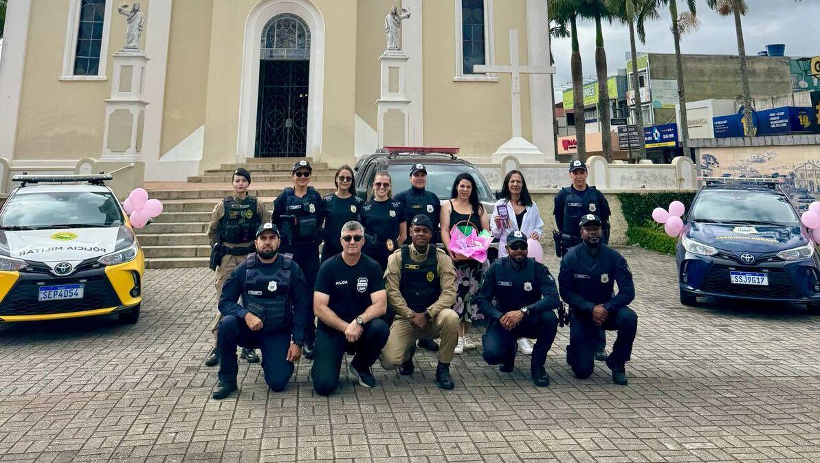 Em ação integrada, PCPR reforça compromisso com a segurança e valorização das mulheres em São José dos Pinhais