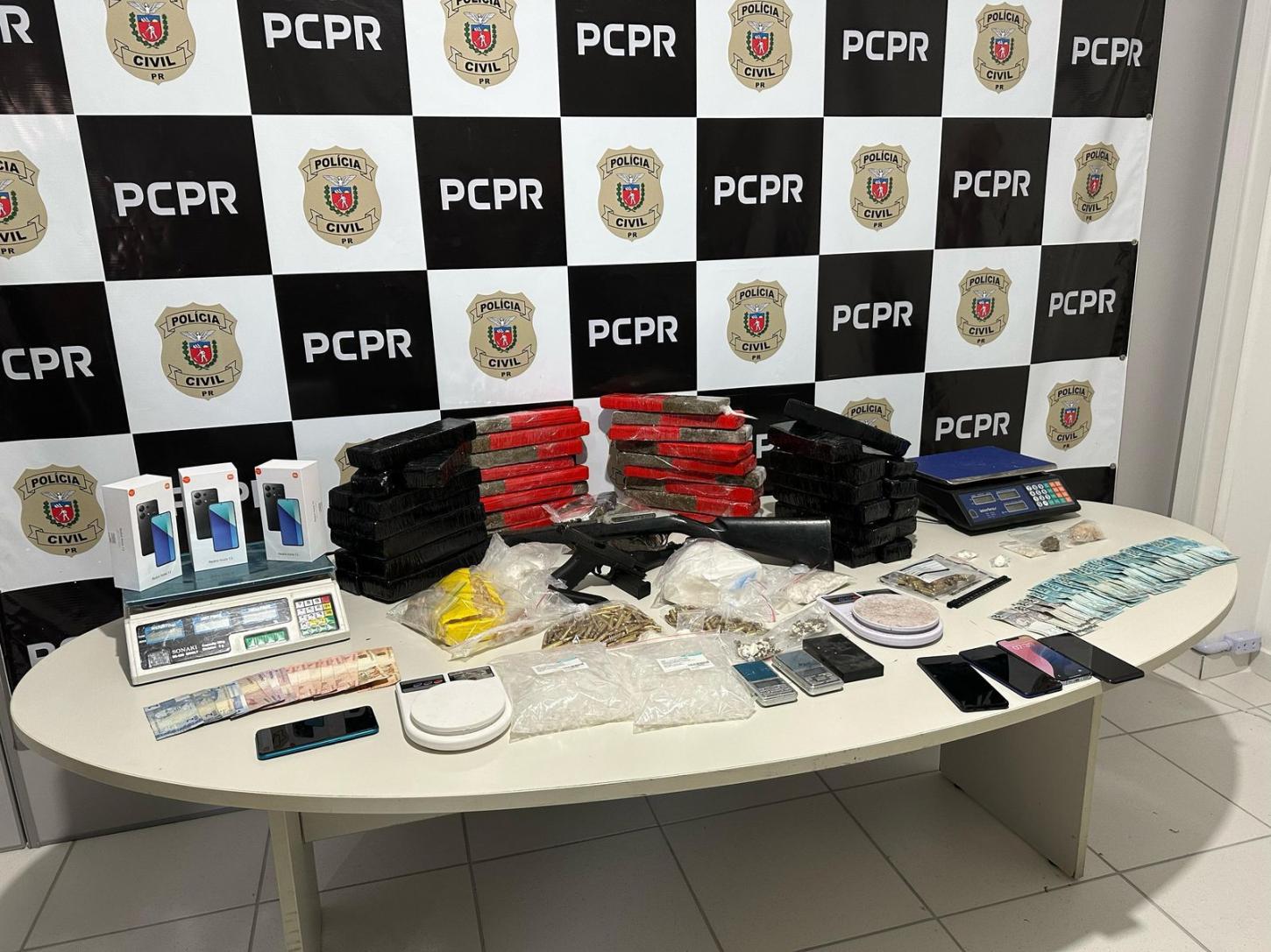 PCPR cumpre 36 mandados contra organização criminosa ligada ao tráfico e lavagem de dinheiro