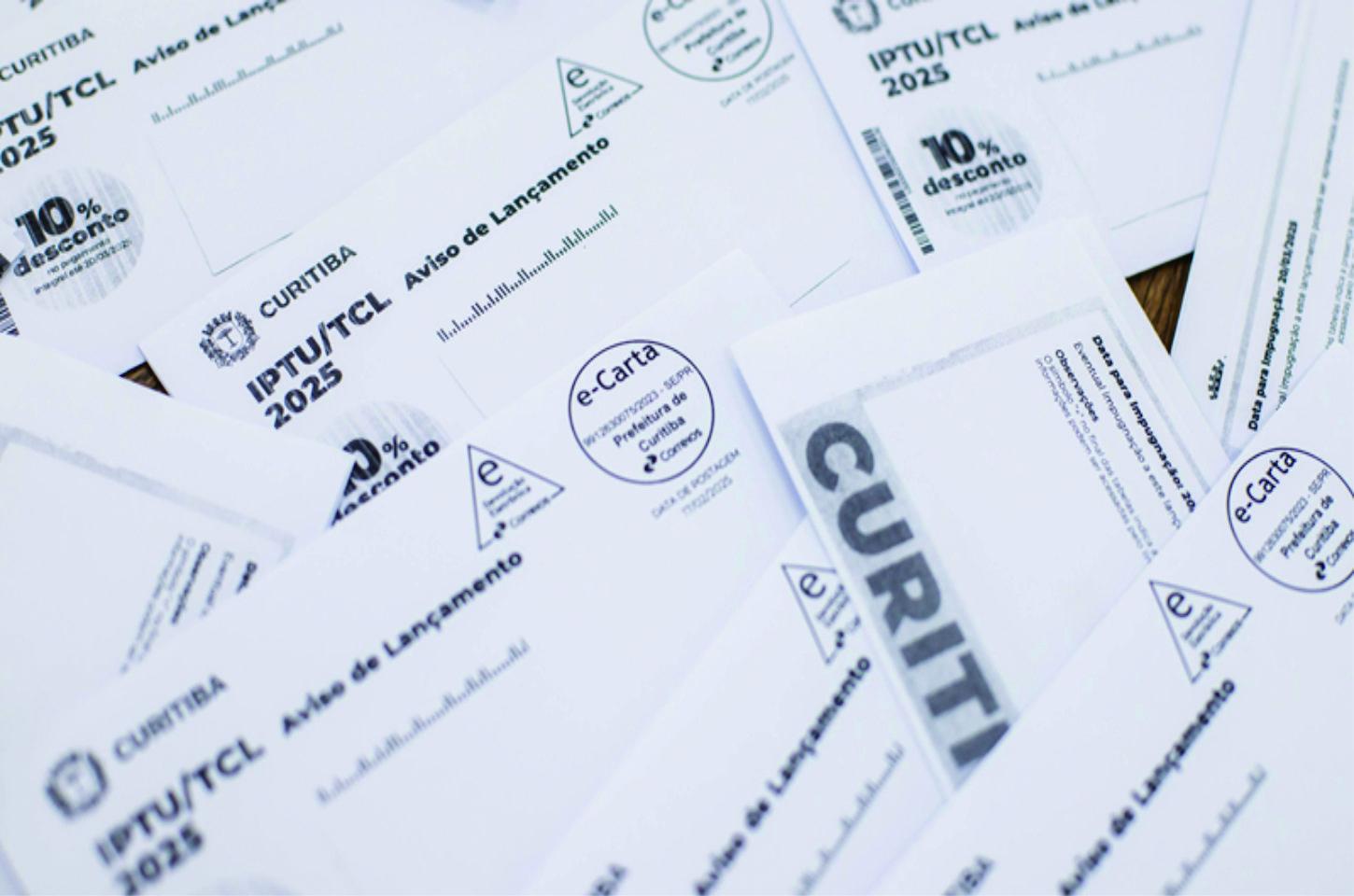 Segunda parcela do IPTU de Curitiba vence no domingo, dia 20