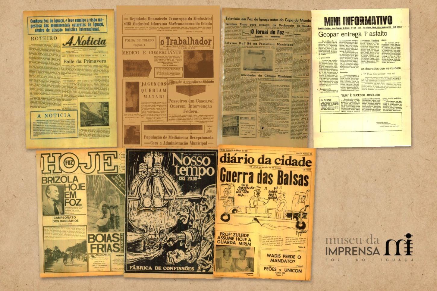 MUSEU DA IMPRENSA RESGATA 60 ANOS DE HISTÓRIA DE FOZ DO IGUAÇU